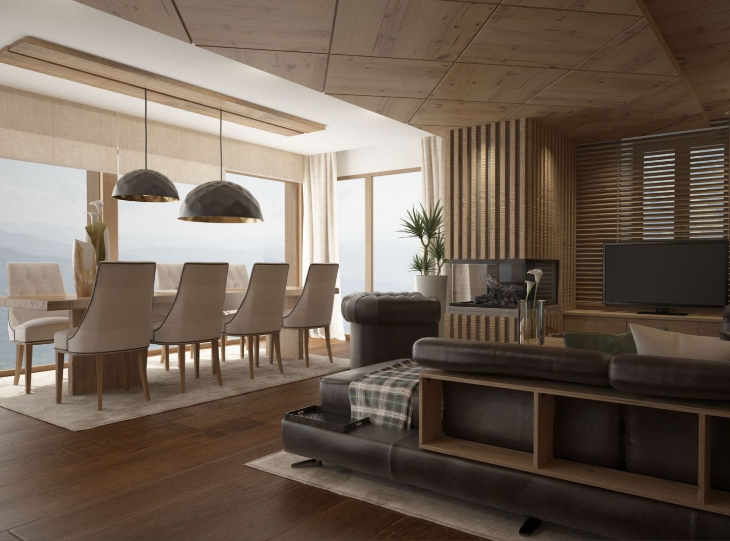 Deflorian 1947 interior design project — luxury Alpine residence